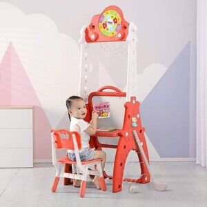 Kids Multifunction Study Table and Chair Play Set